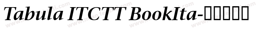 Tabula ITCTT BookIta字体转换